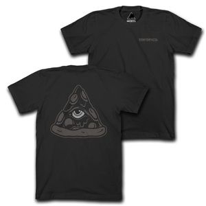 RARE XL Room Temp Pizza BLACKED OUT RTP SHIRT NOT FOG SUPDEF house party Distro